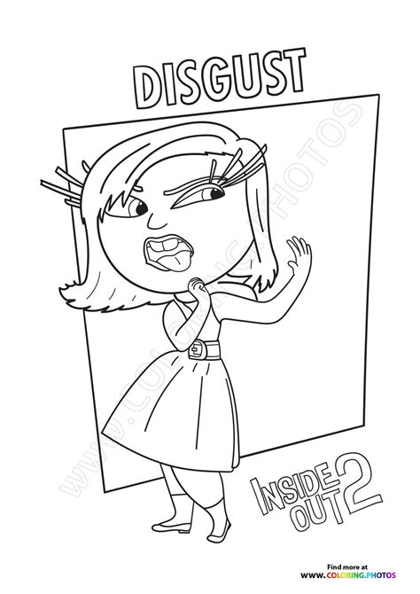Disgust Inside Out 2 - Coloring Pages for kids