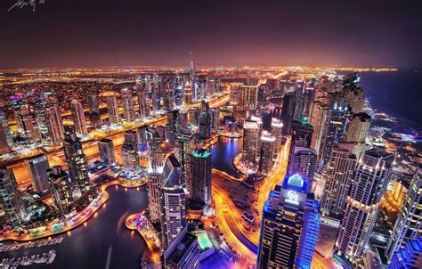 Dubai Night Skyline Wallpapers - Top Free Dubai Night Skyline Backgrounds - WallpaperAccess