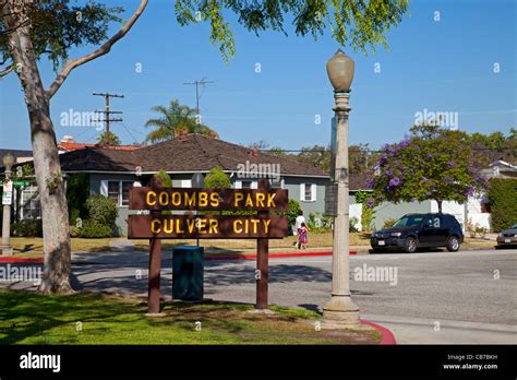 Coombs Park, Vets Park neighborhood, Culver City, Los Angeles, California, USA Stock Photo - Alamy