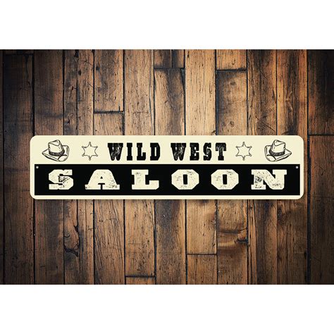 Vintage Wild West Saloon Sign – Lizton Sign Shop