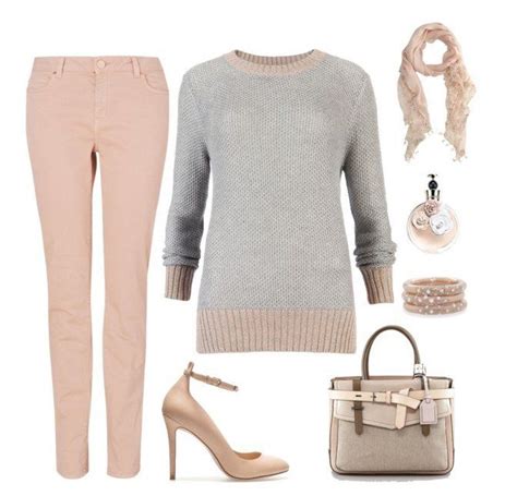 The combination of gray and pink clothing for women. | Pink outfits, Fashion, Clothes