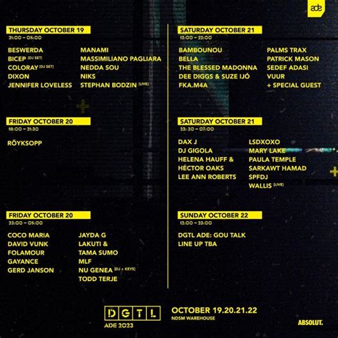 ADE 2023 Party Guide: Best House & Techno Events