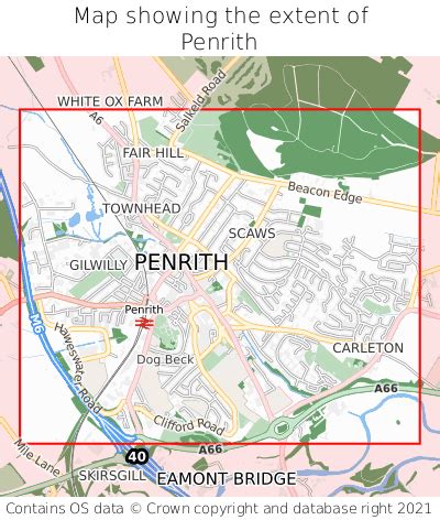 Where is Penrith? Penrith on a map