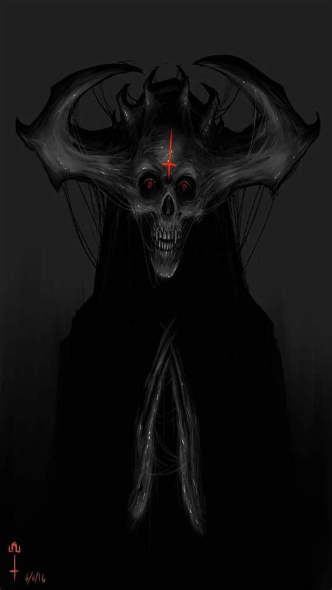 Demon, creepy, dark, darkart, darkartist, devil, evil, gothic, horror, horrorart, HD phone ...