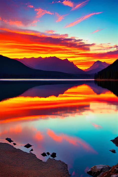 Peaceful Sunset Reflections