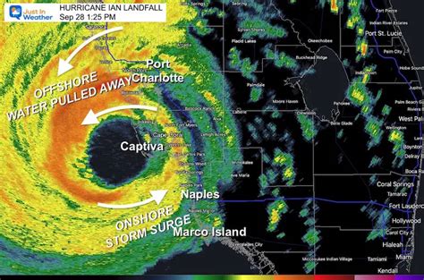 Hurricane Ian Made Landfall On Captiva Florida: Doppler Radar And Amazing Surge Video - Just In ...