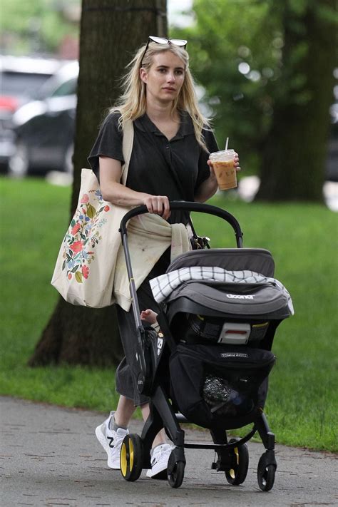 EMMA ROBERTS Out with Her Baby in Boston 06/23/2021 – HawtCelebs