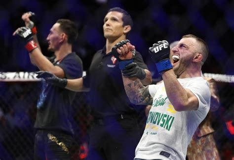 Injured featherweight champion Alex Volkanovski aims to become UFC ...