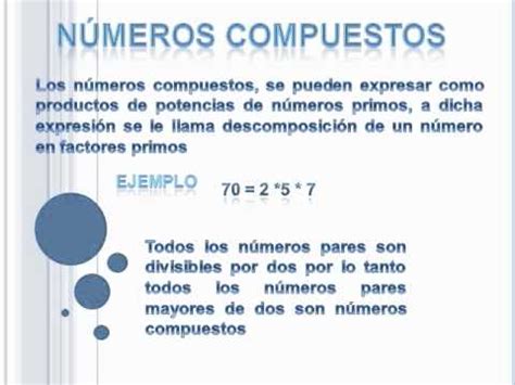 Numeros Compuestos Ejemplos Del 1 Al 100 - Opciones de Ejemplo