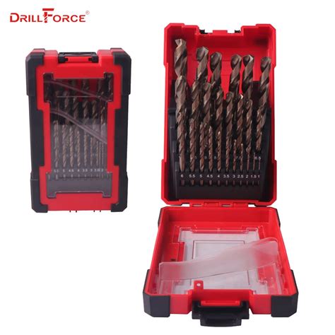 Aliexpress.com : Buy DRILLFORCE 25PCS HSS CO Cobalt Drill Bit for ...