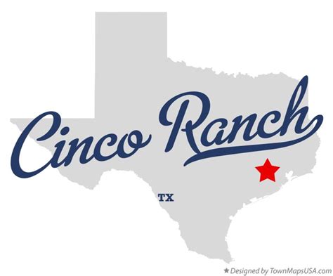 Map of Cinco Ranch, TX, Texas