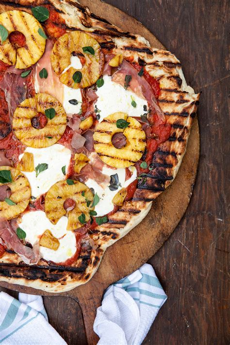 Italian Hawaiian Grilled Pineapple and Prosciutto Pizza - Colavita Recipes