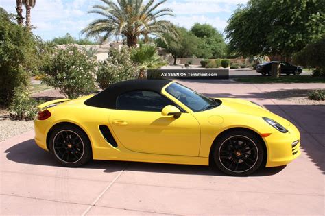 2014 Porsche Boxster Yellow With Black Rims