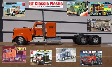 Kenworth W925 Conventional Semi Tractor -- Plastic Model Truck Kit -- 1/25 Scale -- #1021 ...