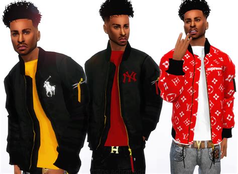 xxblacksims: “ 808sims Bomber Jacket recolors hope you all like them:) Needs the Mesh here ...