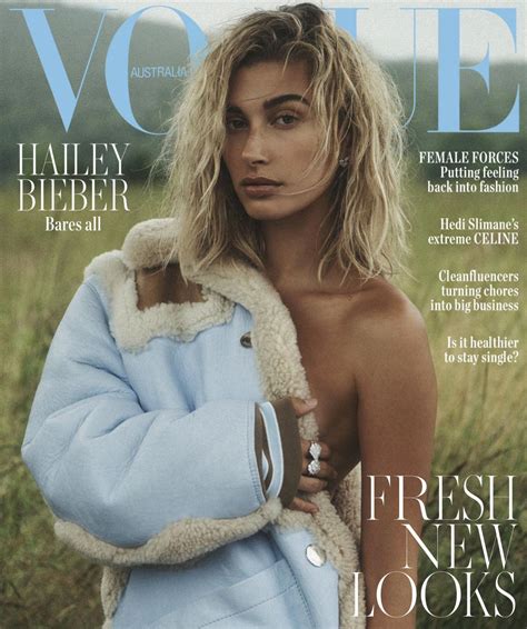 HAILEY BIEBER in Vogue Magazine, Australia October 2019 – HawtCelebs