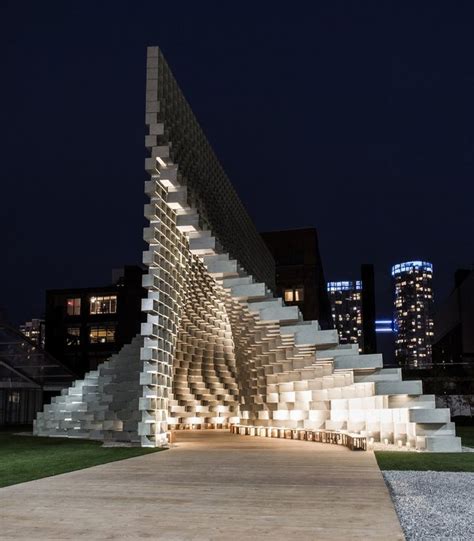 bjarke ingels group presents the reassembled serpentine pavilion in ...