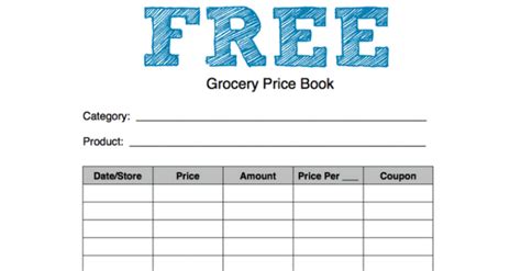 FREE Grocery Price Tracking Book! - Surviving The Stores™