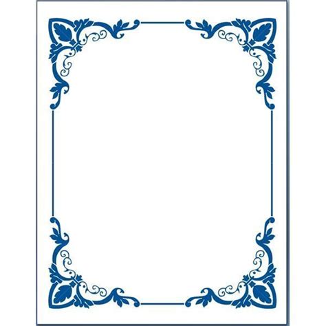 Blue Flower Borders For Word Document 5 Page Border Clipart - Free | Clip art borders, Clip art ...