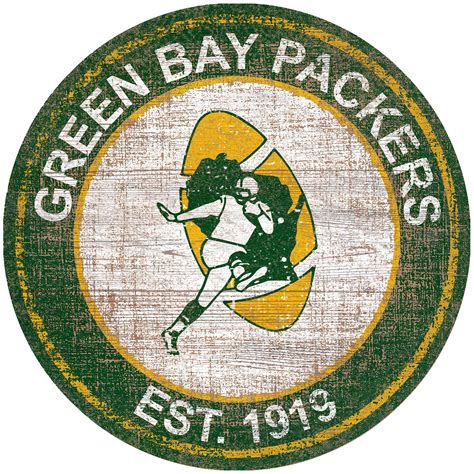 Green Bay Packers 24'' Round Heritage Logo Sign - Walmart.com