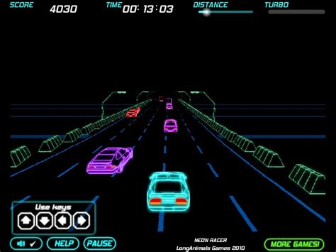 Neon Race - Funny Car Games