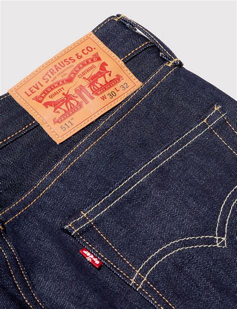 Lyst - Levi's 511 Selvedge Raw Jeans (slim) in Blue for Men