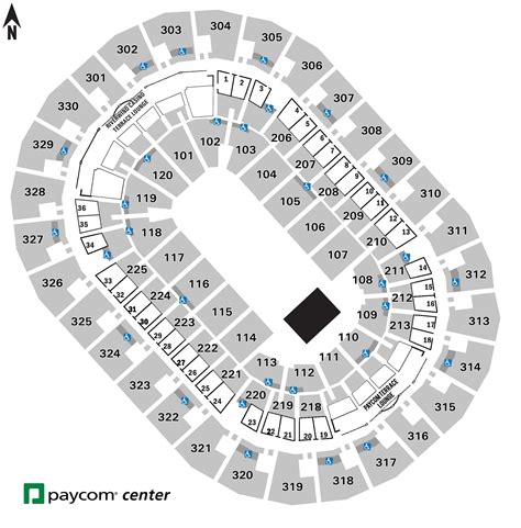 Seating Charts | Paycom Center