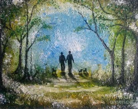 Walk In The Woods Painting by Mike Gonzalez - Fine Art America