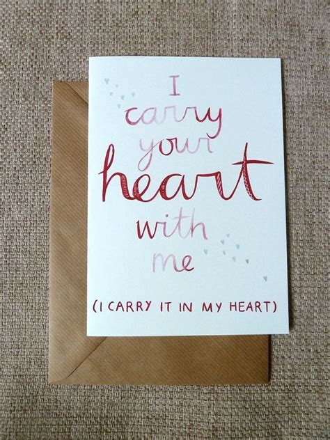 I Carry Your Heart With Me watercolour by LittleHeidiUK on Etsy, £3.20 ...