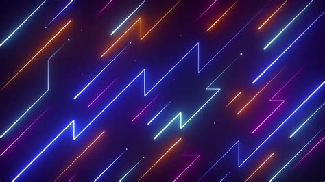 Abstract Glowing Neon Lines Live Wallpaper - WallpaperWaifu
