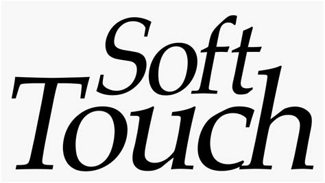 Soft Touch Logo Black And White - Soft, HD Png Download , Transparent ...