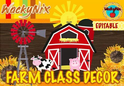 WackyNix Farm Classroom Decor - Teacha!