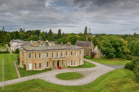 Rudding Park near harrogate in North Yorkshire. Aerial view of Rudding ...