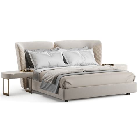 Fendi Casa Ceasar Bed - 3D Model for VRay, Corona