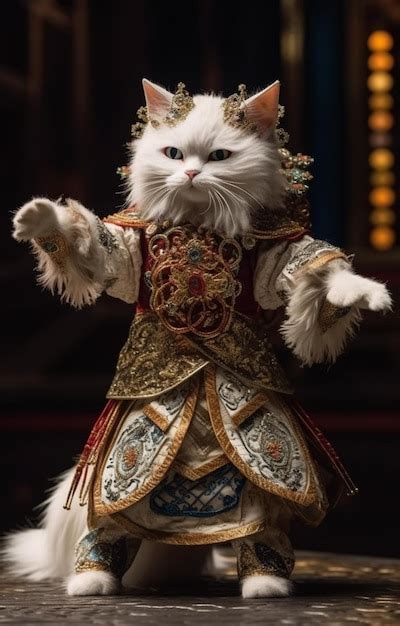 Premium Photo | A cat in a costume from the movie cat