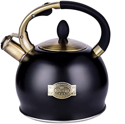Amazon.com: SUSTEAS Stove Top Whistling Tea Kettle-Surgical Stainless Steel Teakettle Teapot ...