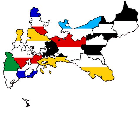 Flag map of the provinces of Prussia in the German Empire : MapPorn