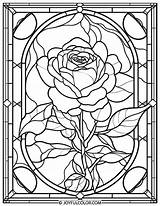 20 FREE Stained Glass Flower Coloring Pages – Download & Print sketch template