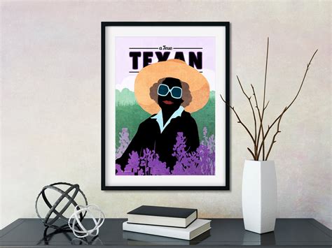 Lady Bird Johnson Wall Art Print Silhouette Poster Texas - Etsy