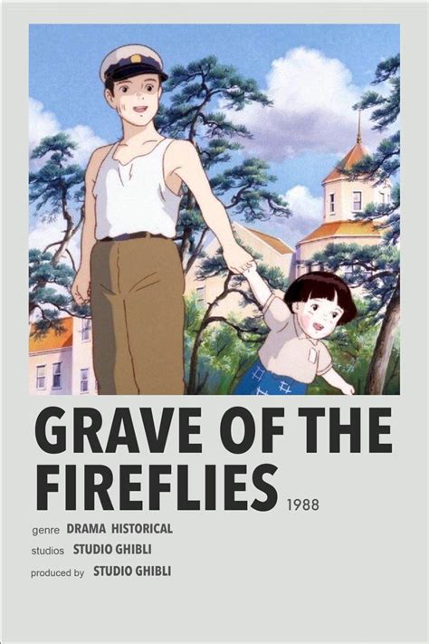 Grave of the Fireflies | Anime minimalist poster, Minimalist anime posters, Anime canvas