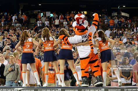 The Detroit Tigers mascot Paws and members of the Energy Squad ...