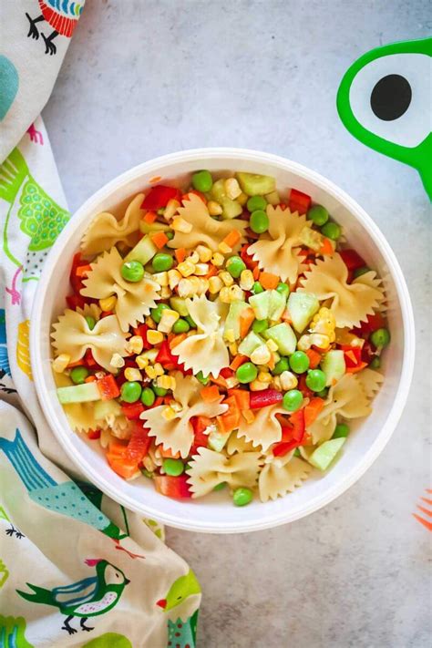 Kid-Friendly Pasta Salad - Little Sunny Kitchen