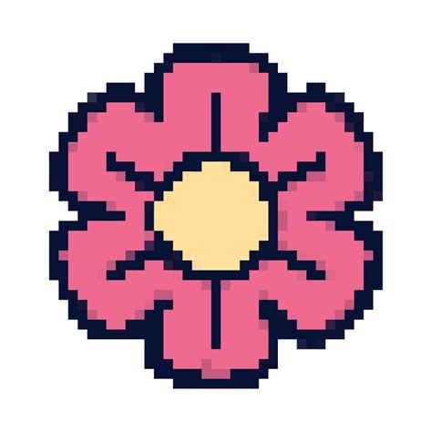 flower pixel art 10964160 Vector Art at Vecteezy