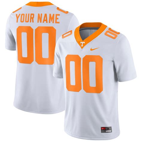 Tennessee Volunteers Nike Football Custom Game Jersey - White - Jerseyzily