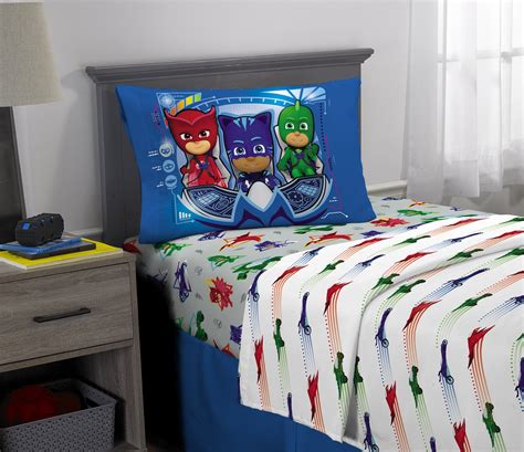 PJ Masks Kids Super Soft Microfiber Bedding Sheet Set, White and Gray - Walmart.com - Walmart.com