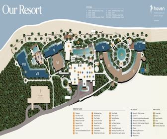 Resort Map | Haven Riviera Cancun | Cancun, Mexico