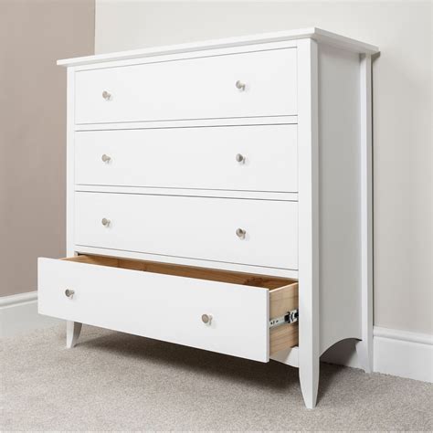 Edward Hopper white chest of drawers.Large chest with 4 deep drawers.ASSEMBLED 5060346453897 | eBay