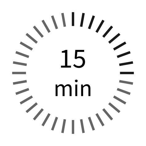 15 minutes digital timer stopwatch icon vector for graphic design, logo ...