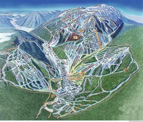 Sun Peaks Ski Resort Map | Canada | Pinterest | Resorts, Ski holidays and British columbia