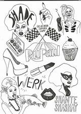 Rupaul Drag Race Coloring Pages sketch template